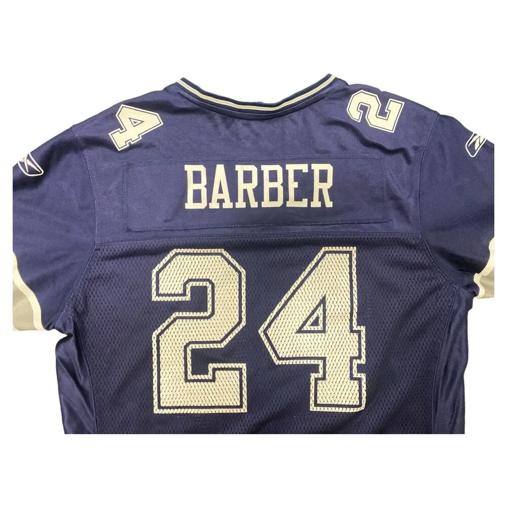 Marion Barber Reebok Dallas Cowboys #24 NFL Equipment Jersey Womens Large